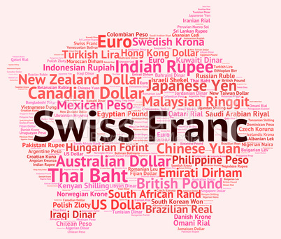 Swiss Franc Indicates Forex Trading And Currencies