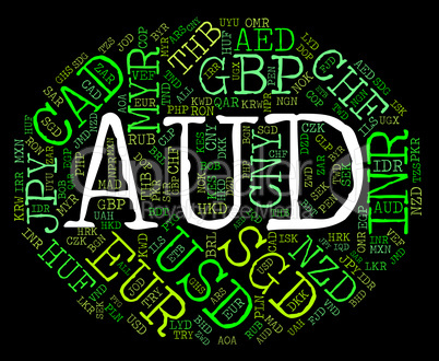 Aud Currency Means Worldwide Trading And Coinage