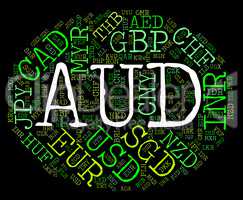 Aud Currency Means Worldwide Trading And Coinage