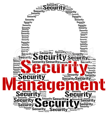 Security Management Means Administration Executive And Login