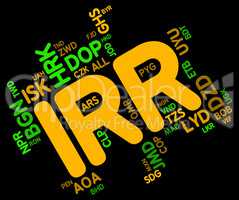 Irr Currency Shows Worldwide Trading And Fx