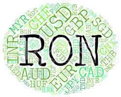 Ron Currency Means Worldwide Trading And Banknotes