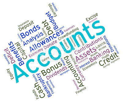 Accounts Words Indicates Balancing The Books And Accountant
