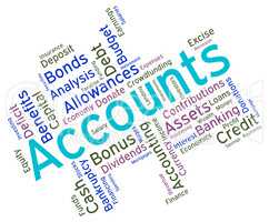 Accounts Words Indicates Balancing The Books And Accountant