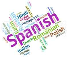 Spanish Language Represents Speech Spain And Foreign