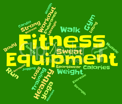 Fitness Equipment Indicates Physical Activity And Athletic
