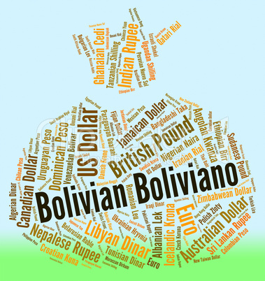 Bolivian Boliviano Indicates Forex Trading And Bob