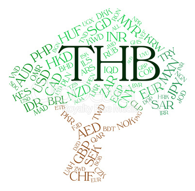Thb Currency Represents Forex Trading And Coinage