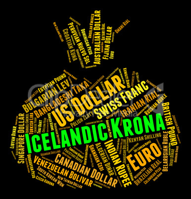 Icelandic Krona Represents Forex Trading And Banknotes