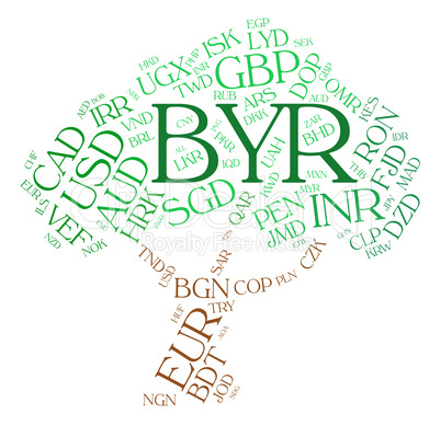 Byr Currency Indicates Forex Trading And Banknote