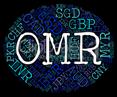 Omr Currency Means Oman Rials And Banknote