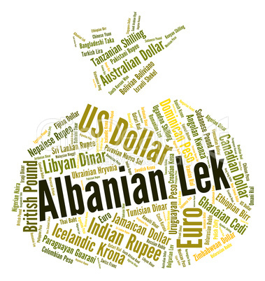 Albanian Lek Means Currency Exchange And Banknote