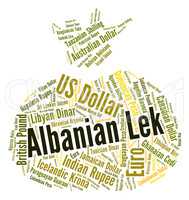 Albanian Lek Means Currency Exchange And Banknote