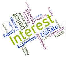 Interest Word Indicates Profit Returns And Text
