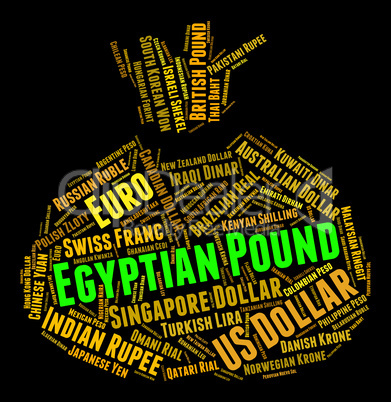 Egyptian Pound Indicates Foreign Exchange And Coin