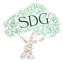 Sdg Currency Means Foreign Exchange And Coinage