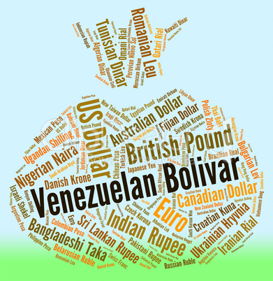 Venezuelan Bolivar Means Worldwide Trading And Coin