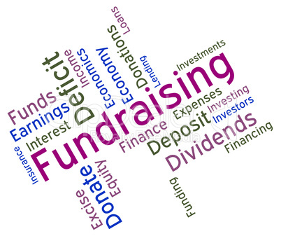 Fundraising Word Represents Contribution Donating And Give