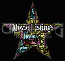 Movie Listings Shows Hollywood Movies And Catalogs