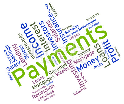 Payments Word Indicates Words Remittance And Subscription