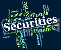 Securities Word Indicates Financial Obligation And Bond