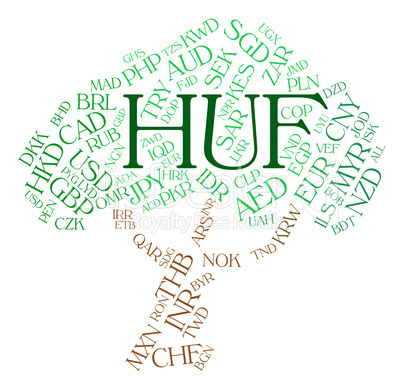 Huf Currency Shows Exchange Rate And Broker