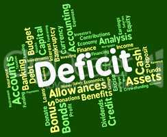 Deficit Word Means Bad Debt And Deficiency