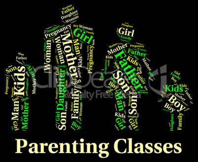 Parenting Classes Means Mother And Baby And Child