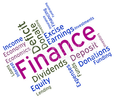 Finance Word Means Financial Trading And Profit