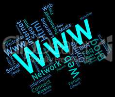Www Word Means World Wide Web And Internet