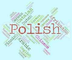 Polish Language Shows Vocabulary Word And Lingo