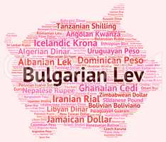 Bulgarian Lev Indicates Worldwide Trading And Bgn