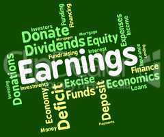 Earnings Word Means Text Yield And Salaries