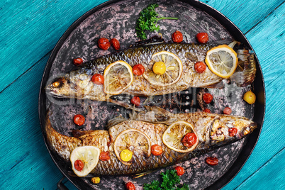 Delicious grilled fish