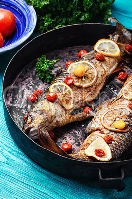 Delicious grilled fish