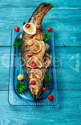 Delicious grilled fish