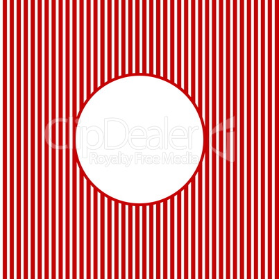 Streifenmuster rot weiß mit leerem Kreis
