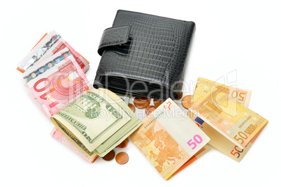 Purse and paper money