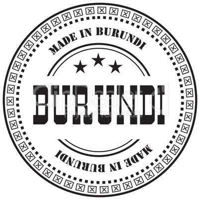 Stamp mark Made in Burundi