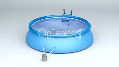 Inflatable swimming pool