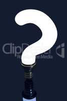 Question mark light bilb