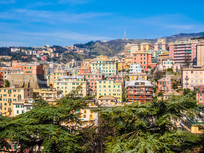 View of Genoa Italy HDR