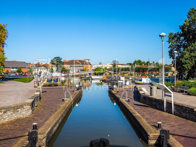 Lock gate in Stratford upon Avon HDR