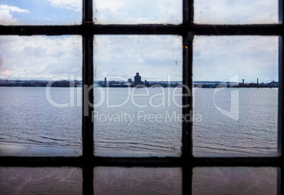 View of Birkenhead in Liverpool HDR