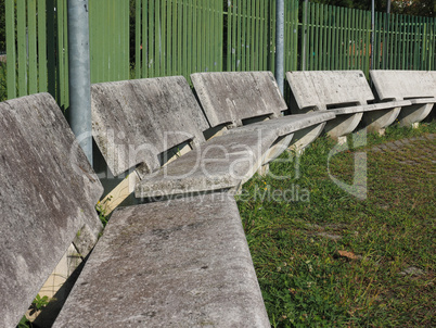 Public concrete bench