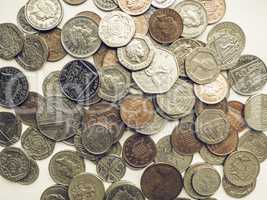 Vintage Pound coins