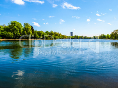 Serpentine lake, London HDR