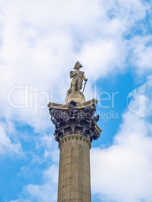 Nelson Column, London HDR