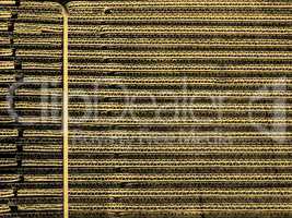 Corrugated cardboard sepia