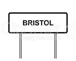 UK town sign illustration, Bristol